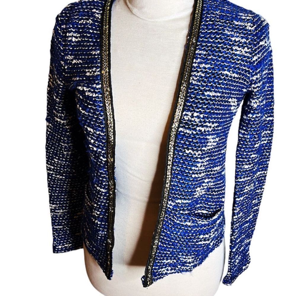 ❤️ASOS Tweed Open Front Cardigan Blue